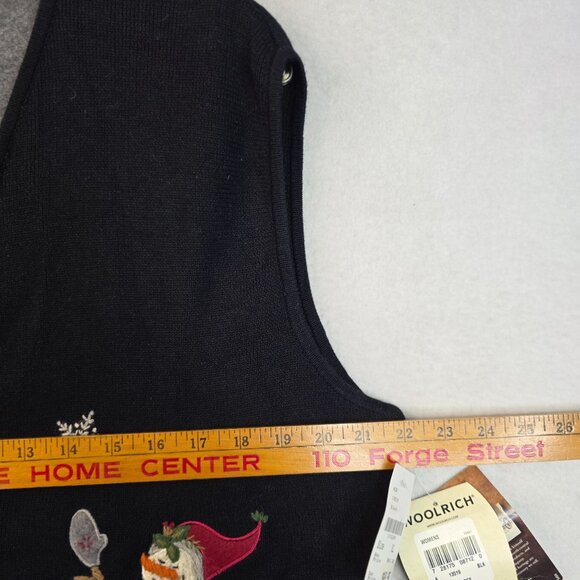 Woolrich XL Snowman Holiday Sweater Vest Embroidered Winter Frosty New Womens - Picture 10 of 11